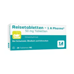 REISETABLETTEN-1A Pharma, 20 kosov