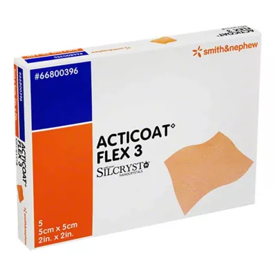 ACTICOAT Povoj Flex 3 5x5 cm, 5 kosov ACTICOAT Povoj Flex 3 5x5 cm, 5 kosov