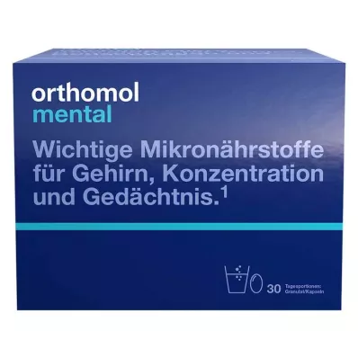 ORTHOMOL mentalne granule/kapsule 30 dni skupaj, 30 kosov ORTHOMOL mentalne granule/kapsule 30 dni skupaj, 30 kosov