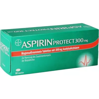 ASPIRIN Protect 300 mg enterično obložene tablete, 98 kosov