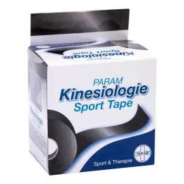 KINESIOLOGIE Športni trak 5 cmx5 m črn, 1 kos