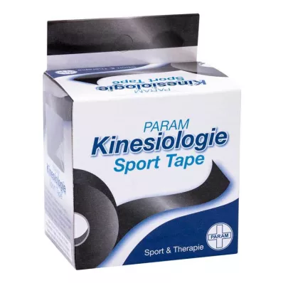 KINESIOLOGIE Športni trak 5 cmx5 m črn, 1 kos