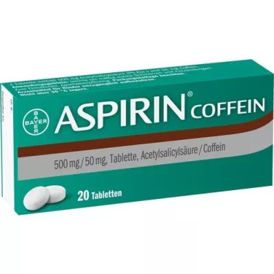 ASPIRIN Kofeinske tablete, 20 kosov