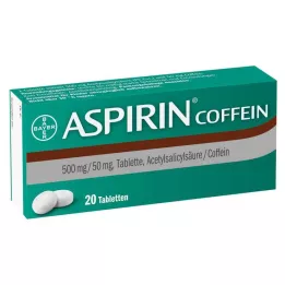 ASPIRIN Kofeinske tablete, 20 kosov