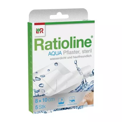 RATIOLINE aqua Shower Plaster Plus 8x10 cm sterilen, 5 kosov RATIOLINE aqua Shower Plaster Plus 8x10 cm sterilen, 5 kosov