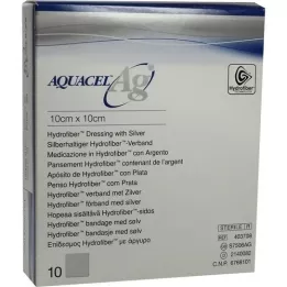 AQUACEL Kompresi Ag 10x10 cm, 10 kosov