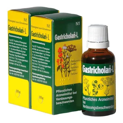 GASTRICHOLAN-L Peroralna tekočina, 2X50 ml