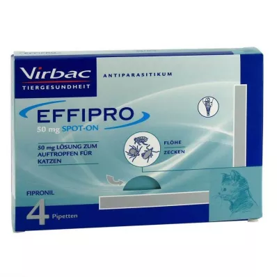 EFFIPRO 50 mg raztopina za instilacijo za mačke, 4 kosi EFFIPRO 50 mg raztopina za instilacijo za mačke, 4 kosi