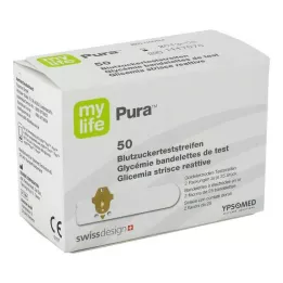 MYLIFE Testni trakovi za merjenje glukoze v krvi Pura, 50 kosov