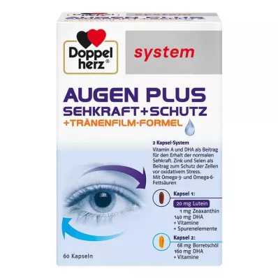 DOPPELHERZ Kapsule Eyes plus vision+protection system, 60 kosov