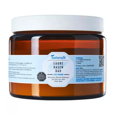 NATURAFIT Kislinska bazična kopel, 500 g