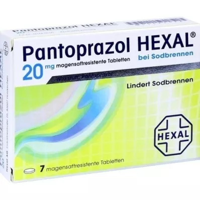 PANTOPRAZOL HEXAL b.Zgaga enterične obložene tablete, 7 kosov