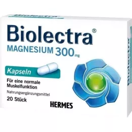 BIOLECTRA Magnezij 300 mg kapsule, 20 kosov