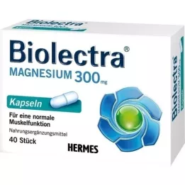 BIOLECTRA Magnezij 300 mg kapsule, 40 kosov