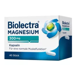 BIOLECTRA Magnezij 300 mg kapsule, 40 kosov