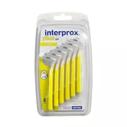 INTERPROX plus mini rumena medzobna ščetka, 6 kosov