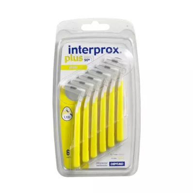 INTERPROX plus mini rumena medzobna ščetka, 6 kosov INTERPROX plus mini rumena medzobna ščetka, 6 kosov