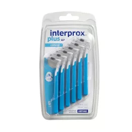 INTERPROX plus konična modra medzobna ščetka, 6 kosov