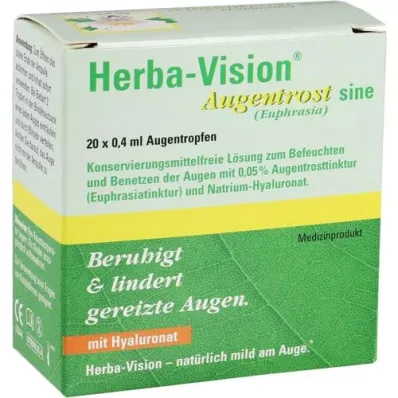 HERBA-VISION Eyebright sine kapljice za oči, 20X0,4 ml