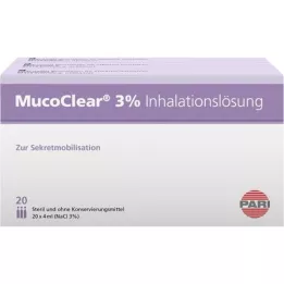 MUCOCLEAR 3-odstotna raztopina NaCl za inhaliranje, 60X4 ml