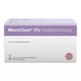 MUCOCLEAR 3-odstotna raztopina NaCl za inhaliranje, 60X4 ml