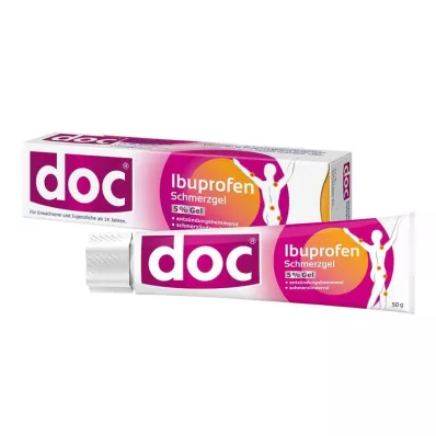 DOC IBUPROFEN Gel proti bolečinam 5%, 50 g DOC IBUPROFEN Gel proti bolečinam 5%, 50 g