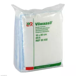 VLIWAZELL Vpojne blazinice nesterilne 15x20 cm, 25 kosov