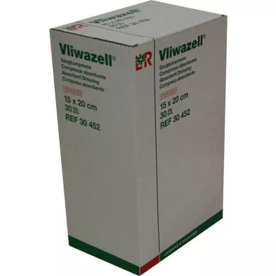 VLIWAZELL Vpojne blazinice sterilne 15x20 cm, 30 kosov VLIWAZELL Vpojne blazinice sterilne 15x20 cm, 30 kosov