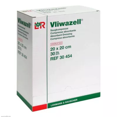 VLIWAZELL Sesalne komprese sterilne 20x20 cm, 30 kosov