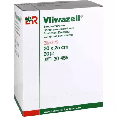 VLIWAZELL Sesalne komprese sterilne 20x25 cm, 30 kosov