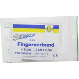 SENADA Bandaža za prste 2x12 cm, 4 kosi