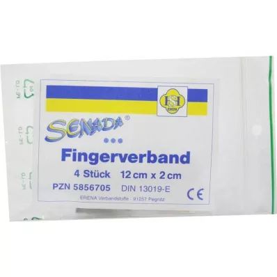 SENADA Bandaža za prste 2x12 cm, 4 kosi SENADA Bandaža za prste 2x12 cm, 4 kosi
