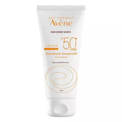 AVENE Sončno mleko SPF 50+ mineral, 100 ml