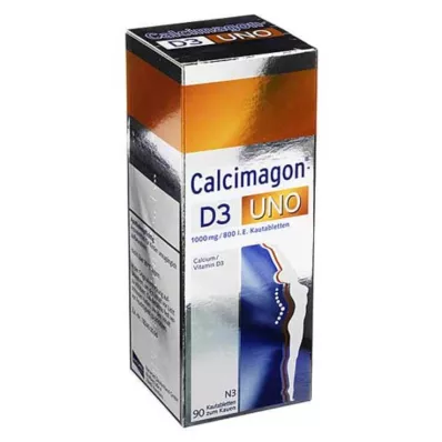 CALCIMAGON D3 Uno žvečljive tablete, 90 kapsul CALCIMAGON D3 Uno žvečljive tablete, 90 kapsul