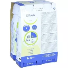 DIBEN DRINK Vanilija 1,5 kcal/ml, 4X200 ml