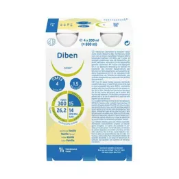 DIBEN DRINK Vanilija 1,5 kcal/ml, 4X200 ml