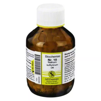 BIOCHEMIE 10 Natrium sulfuricum D 6 tablet, 400 kosov