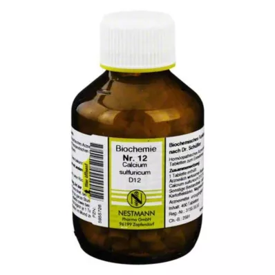 BIOCHEMIE 12 Calcium sulfuricum D 12 tablet, 400 kapsul
