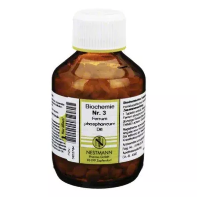 BIOCHEMIE 3 Ferrum phosphoricum D 6 tablet, 400 kapsul