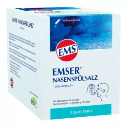 EMSER Sol za izpiranje nosu fiziološka Btl., 100 kosov