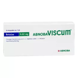 ABNOBAVISCUM Ampule Betulae 0,02 mg, 8 kosov