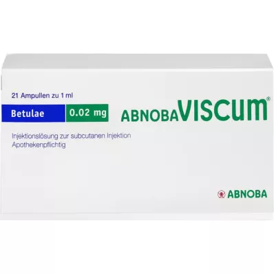 ABNOBAVISCUM Ampule Betulae 0,02 mg, 21 kosov