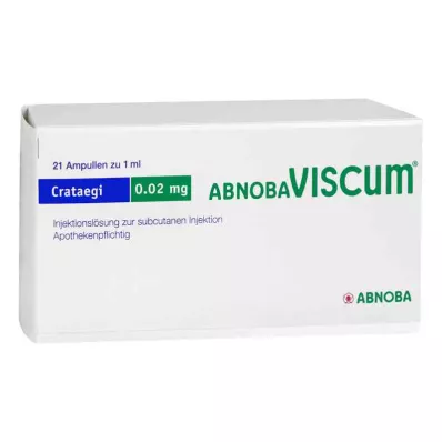 Abnobaviscum Crataegi 0,02 mg ampule (21 kos)