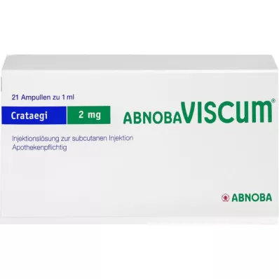 ABNOBAVISCUM Crataegi 2 mg ampule, 21 kosov