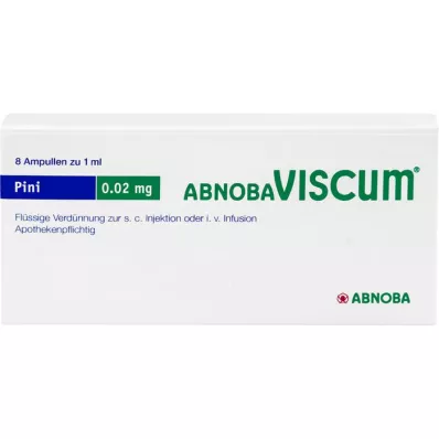 ABNOBAVISCUM Ampule Pini 0,02 mg, 8 kosov