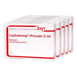LOPHAKOMP Prokain 2 ml raztopina za injiciranje, 50X2 ml