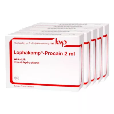 LOPHAKOMP Prokain 2 ml raztopina za injiciranje, 50X2 ml LOPHAKOMP Prokain 2 ml raztopina za injiciranje, 50X2 ml
