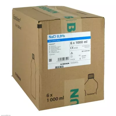 Fiziološka raztopina 0,9 % B.Braun raztopina za izpiranje Ecotainer, 6X1000 ml Fiziološka raztopina 0,9 % B.Braun raztopina za izpiranje Ecotainer, 6X1000 ml