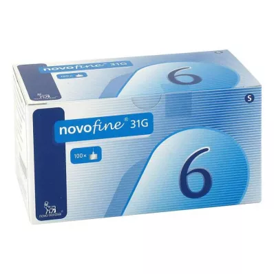 NOVOFINE 6 igel 0,25x6 mm, 100 kosov
