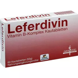 LEFERDIVIN Vitamin B kompleks, žvečljive tablete, 60 kosov